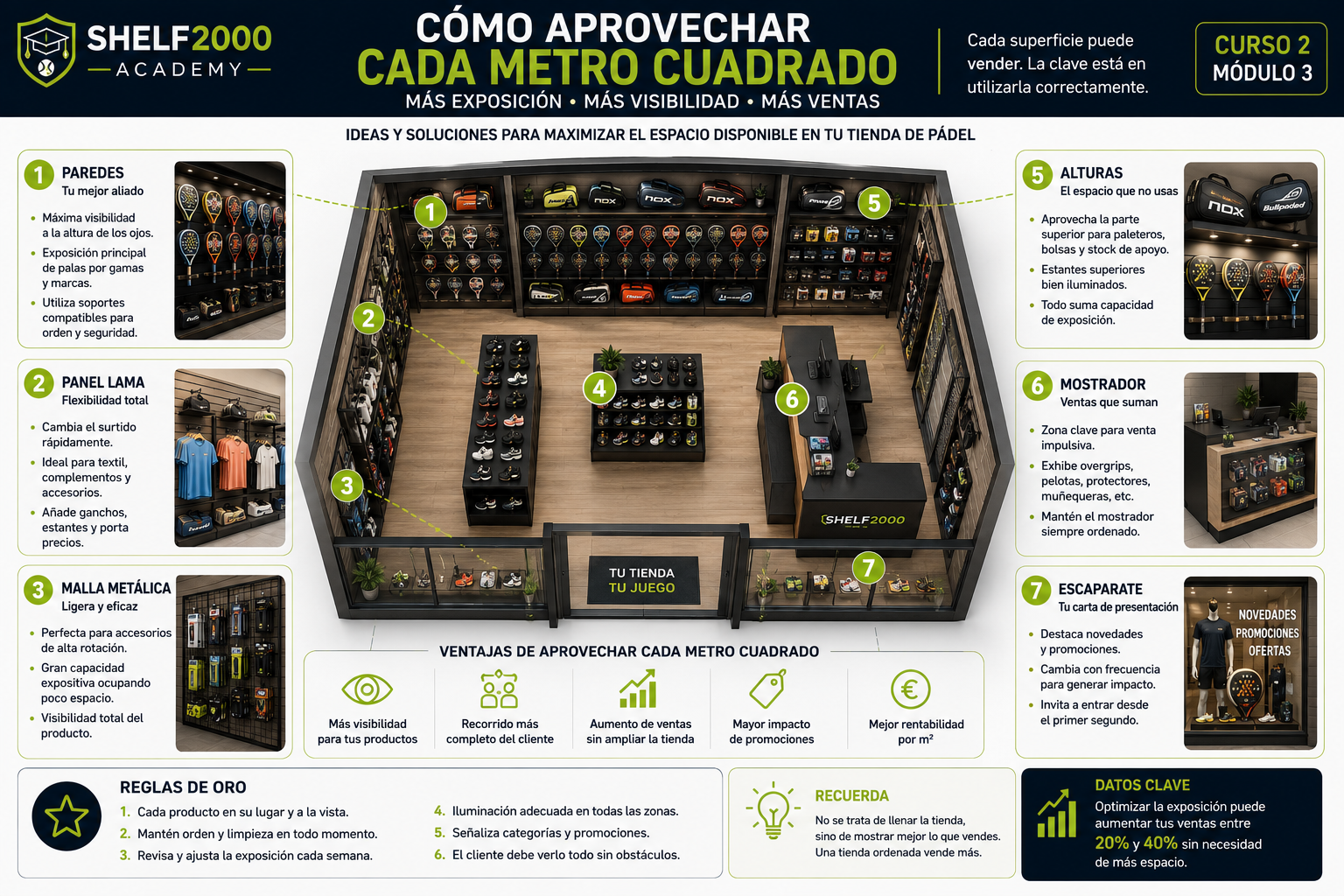 Cómo aprovechar cada metro cuadrado | Shelf2000 Academy